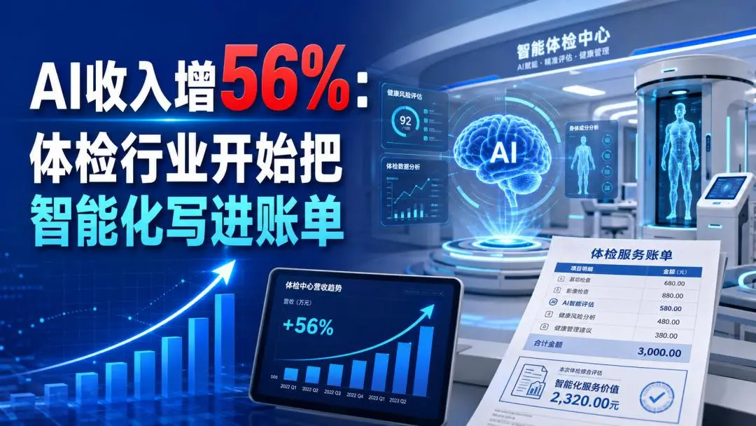 AI收入增56%：体检行业开始把智能化写进账单